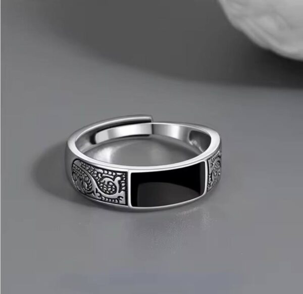 Simple Dragon Pattern Rings for Men