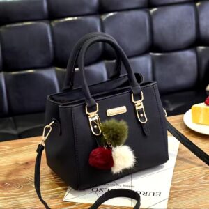 PU Leather Ladies HandBags Women Vintage Purse Plush Tassel Messenger Bags Tote Boston Shoulder Crossbody Bag