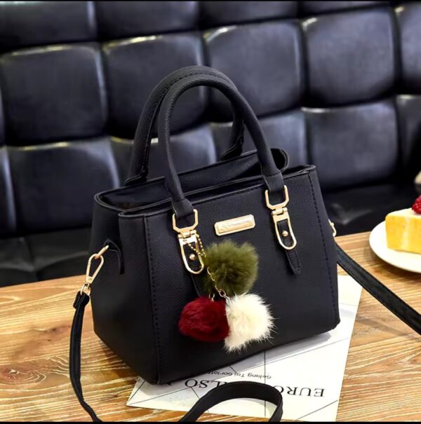 PU Leather Ladies HandBags Women Vintage Purse Plush Tassel Messenger Bags Tote Boston Shoulder Crossbody Bag