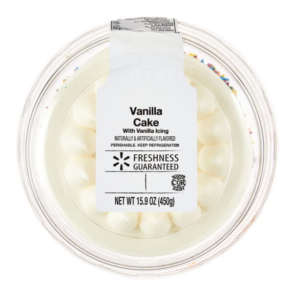 5" Vanilla Cake with Vanilla Icing, 15.9 Oz, Refrigerated, Regular