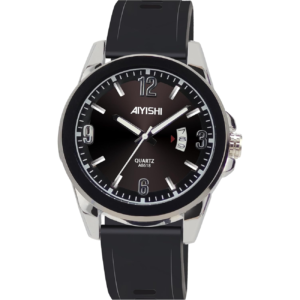 Stylish Wrist Watches for Mens,Calendar Casual Business Sport Military Waterproof Rubber Silicone Band Watch