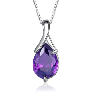 Dainty Pendant Necklaces for Women, Trendy Birthstone Cubic Zirconia Birthday for Mom Wife Grandma Daughter Girlfriend Valentines (With Box)