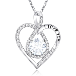 𝐁𝐢𝐫𝐭𝐡𝐬𝐭𝐨𝐧𝐞 𝐍𝐞𝐜𝐤𝐥𝐚𝐜𝐞 for Women 𝐁𝐢𝐭𝐡𝐝𝐚𝐲 𝐂𝐡𝐫𝐢𝐬𝐭𝐦𝐚𝐬 𝐆𝐢𝐟𝐭𝐬 925 Sterling Silver Necklaces Birthday Valentines Day Mothers Day Gifts for Mom Daughter Sister Wife Jewelry for Women Gifts for Her
