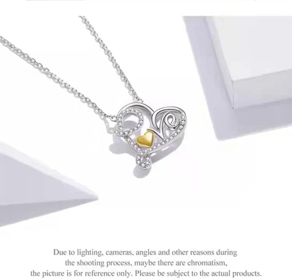 Love Heart Necklace for Women Christmas Birthday Gifts for Girlfriend Wife Mom Heart Pendant Necklaces for Women Girls Love Gift for Her