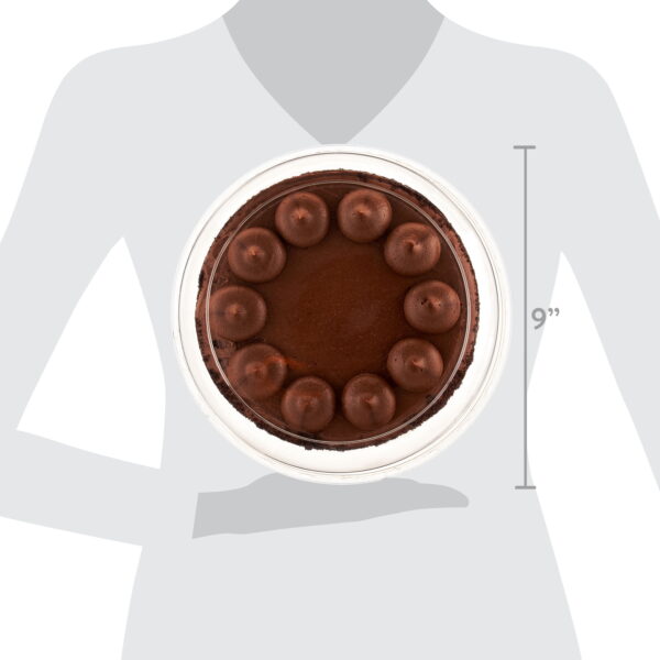Triple Chocolate Cake, 35 Ounces, Refrigerated, Base and Dome