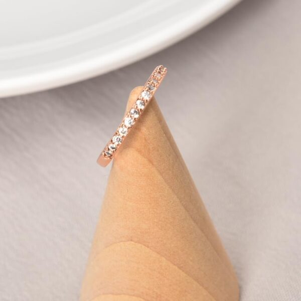 Stackable Eternity Ring for Women Girls Girlfriend Rings for Women Wedding Engagement Band Ring Simple Adjustable Band