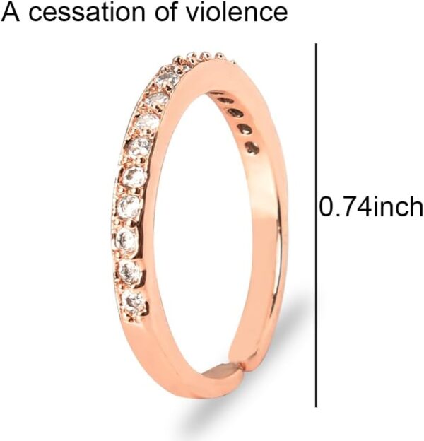 Stackable Eternity Ring for Women Girls Girlfriend Rings for Women Wedding Engagement Band Ring Simple Adjustable Band