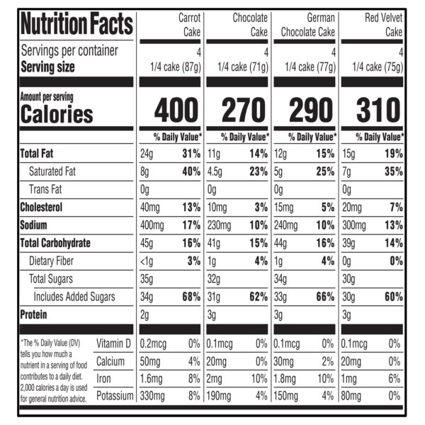 8" Variety Cake, 44Oz, Refrigerated
