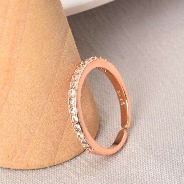 Stackable Eternity Ring for Women Girls Girlfriend Rings for Women Wedding Engagement Band Ring Simple Adjustable Band