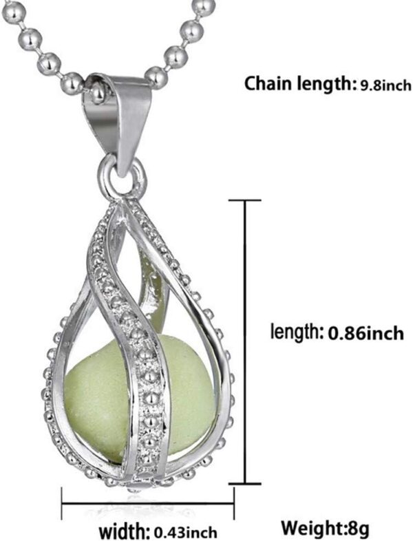 Glow in the Dark Pendant Necklaces for Women Night Moon Luminous Glowing Necklace Fashion Jewelry Halloween Party Gifts