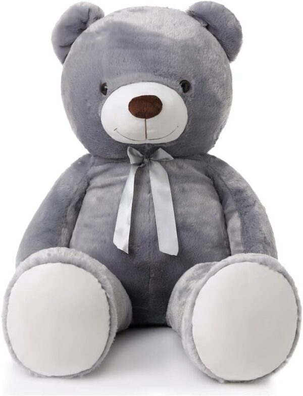 Giant Big Teddy Bear 4 Feet 47 Inch Life Size Tan Plush Bear Brown Stuffed Animal for Children Boyfriend