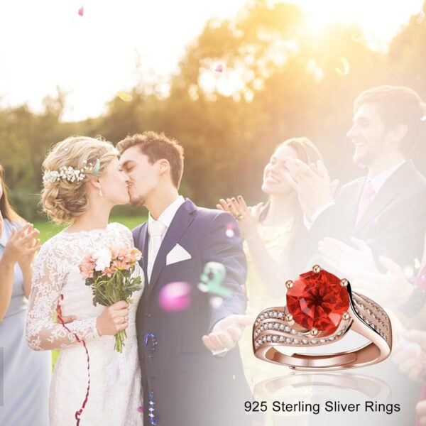 Moissanite Rings 925 Sterling Silver Engagement Moissanite Rings Wedding Rings Promise Rings for Women Band Adjustable Ring Statement Rings Jewelry Gifts for Her Simulated Solitaire Diamond Rings