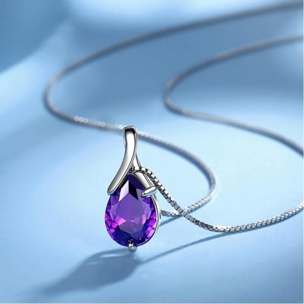 Dainty Pendant Necklaces for Women, Trendy Birthstone Cubic Zirconia Birthday for Mom Wife Grandma Daughter Girlfriend Valentines (With Box)