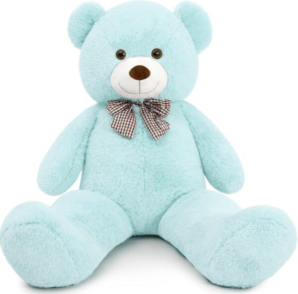Giant Big Teddy Bear 4 Feet 47 Inch Life Size Tan Plush Bear Brown Stuffed Animal for Children Boyfriend