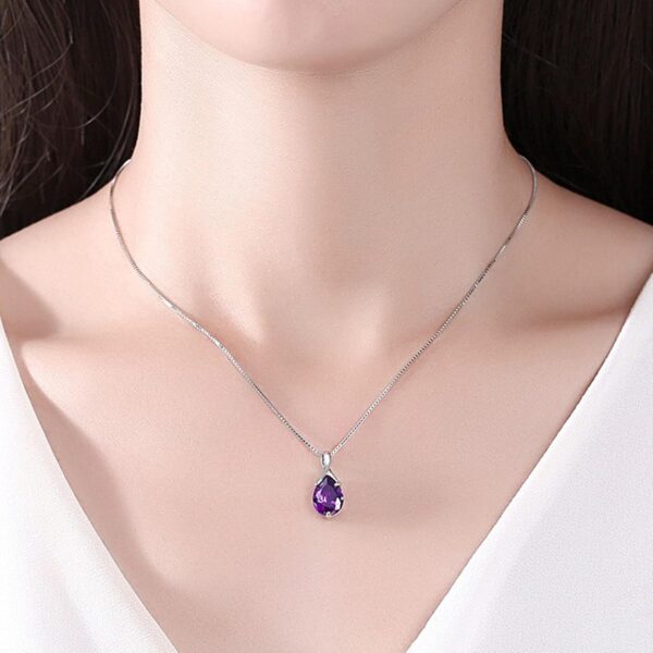 Dainty Pendant Necklaces for Women, Trendy Birthstone Cubic Zirconia Birthday for Mom Wife Grandma Daughter Girlfriend Valentines (With Box)