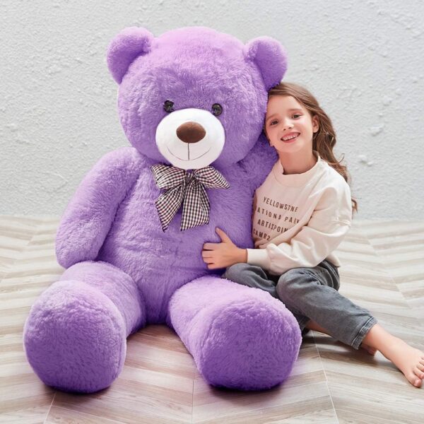 Giant Big Teddy Bear 4 Feet 47 Inch Life Size Tan Plush Bear Brown Stuffed Animal for Children Boyfriend