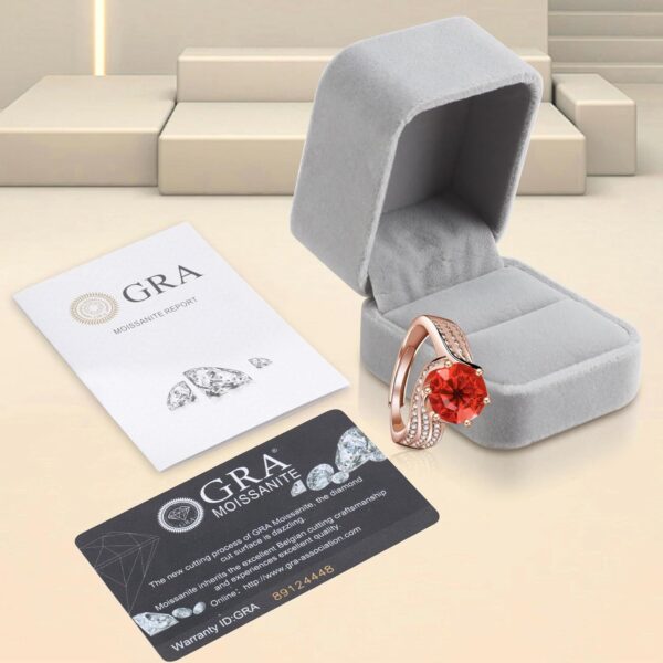 Moissanite Rings 925 Sterling Silver Engagement Moissanite Rings Wedding Rings Promise Rings for Women Band Adjustable Ring Statement Rings Jewelry Gifts for Her Simulated Solitaire Diamond Rings