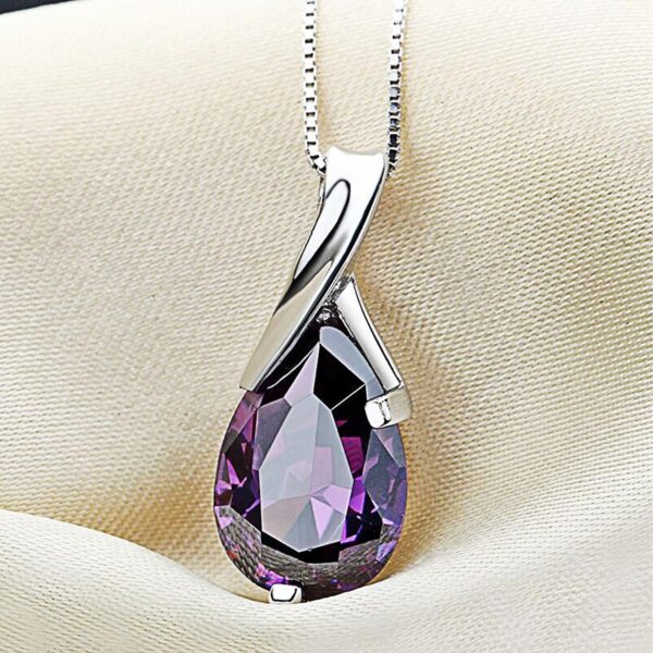 Dainty Pendant Necklaces for Women, Trendy Birthstone Cubic Zirconia Birthday for Mom Wife Grandma Daughter Girlfriend Valentines (With Box)