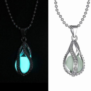 Glow in the Dark Pendant Necklaces for Women Night Moon Luminous Glowing Necklace Fashion Jewelry Halloween Party Gifts