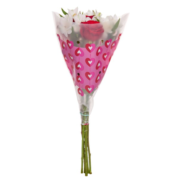 Valentine'S Day Mini Rose plus Bouquet, Fresh-Cut Flowers, 6 Stems, Colors Vary