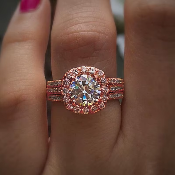 Luxury Silver Color Engagement Wedding Rings for Women Elegant Cushion Shaped Design Hot Sale Female Ring Fashion Jewelry