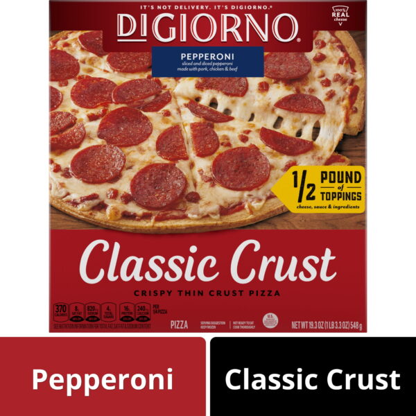 Pepperoni Classic Crust Pizza, 19.3 Oz (Frozen)