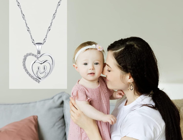 Jewelry Set Unicorn Necklace Earrings Hypoallergenic Earrings Jewelry Gift Set Heart Pendant Necklace Lovely Birthday Party Gift for Daughter Granddaughter Niece