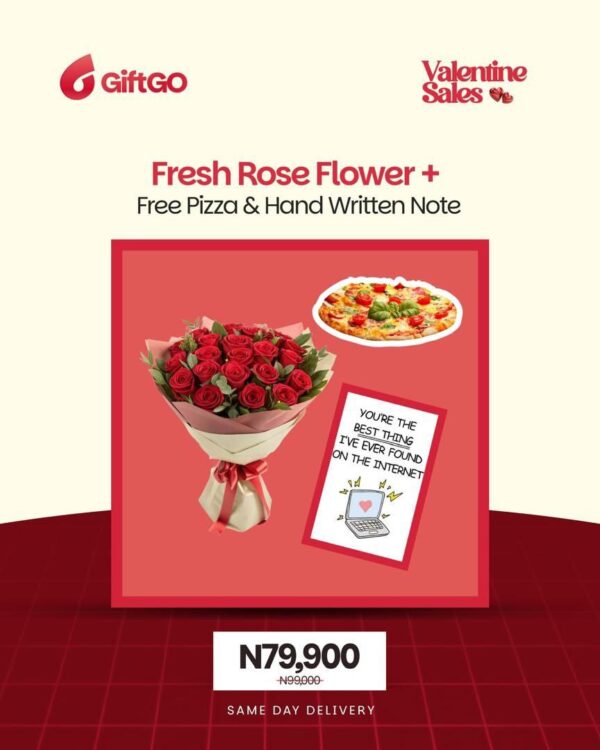 Premuim package - Fresh flower, Pizza and Free Note
