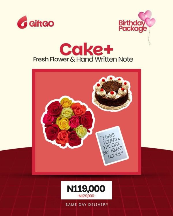 With Grace - Fresh Flower, Cake and Free Note