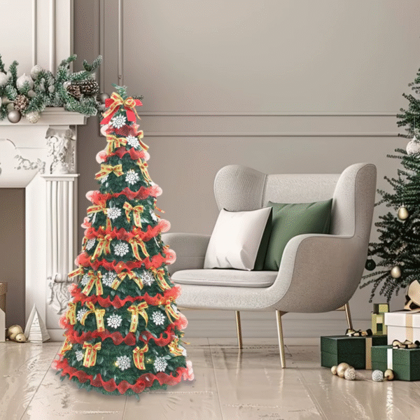 Transform your space this holiday season with our Adjustable Foldable Christmas Tree! Perfect for any home or office, it stands tall at 120-180cm. Get ready to deck the halls for winter parties! 🎄✨